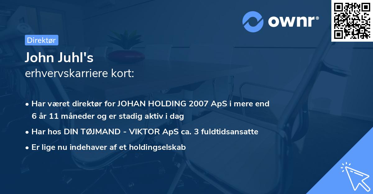 John Juhl's erhvervskarriere kort