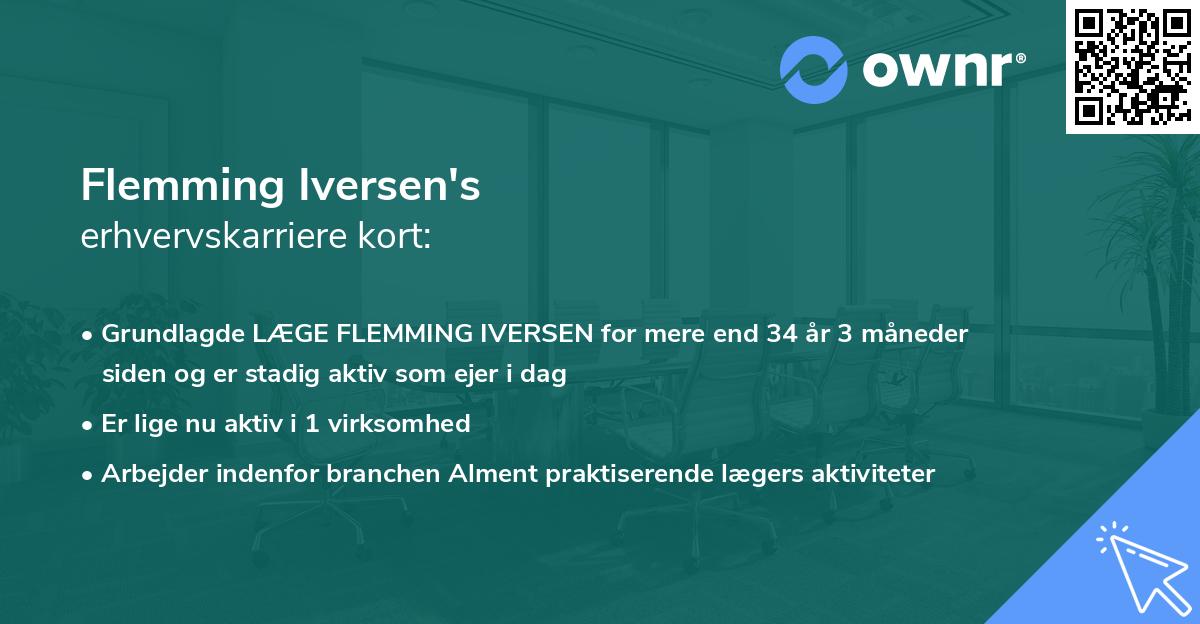 Flemming Iversen's erhvervskarriere kort