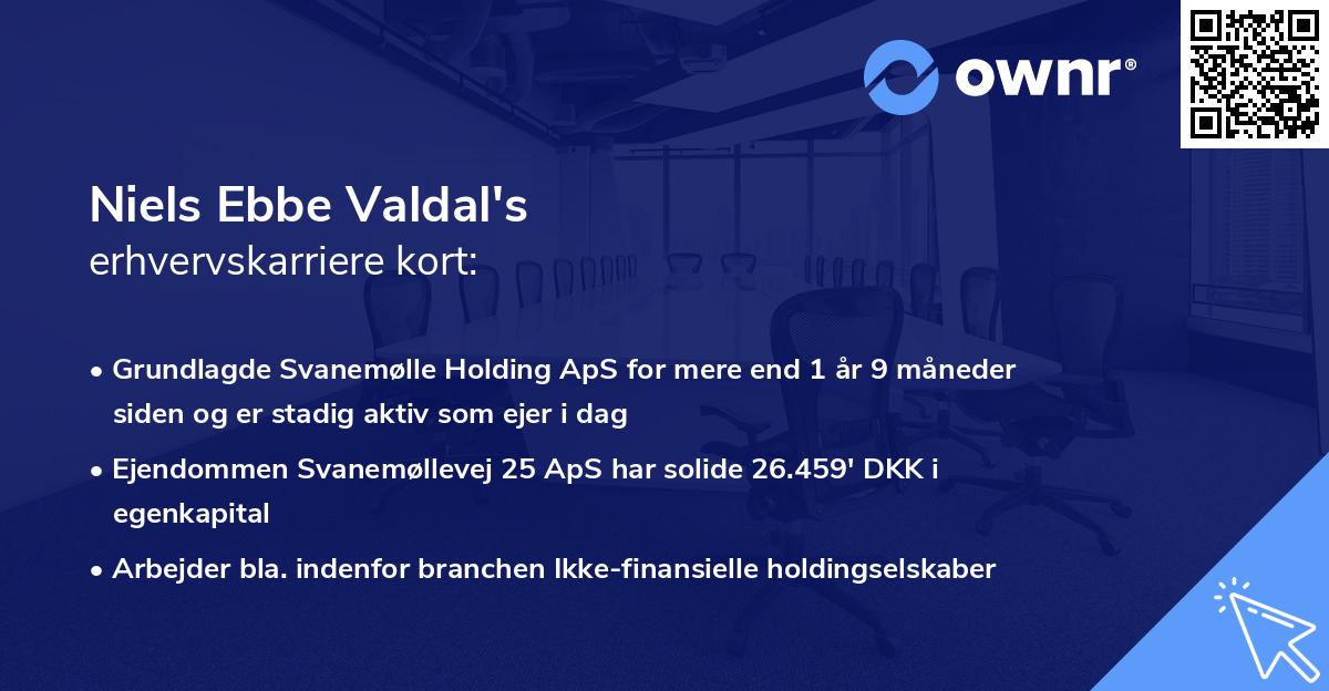 Niels Ebbe Valdal's erhvervskarriere kort