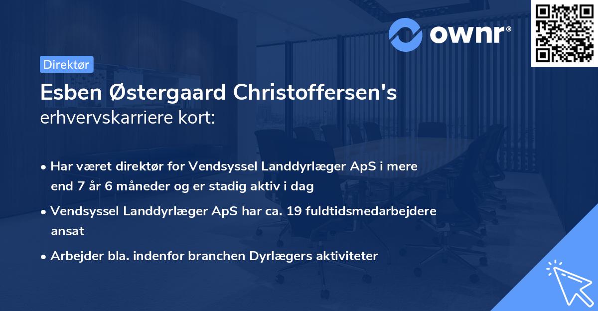 Esben Østergaard Christoffersen's erhvervskarriere kort