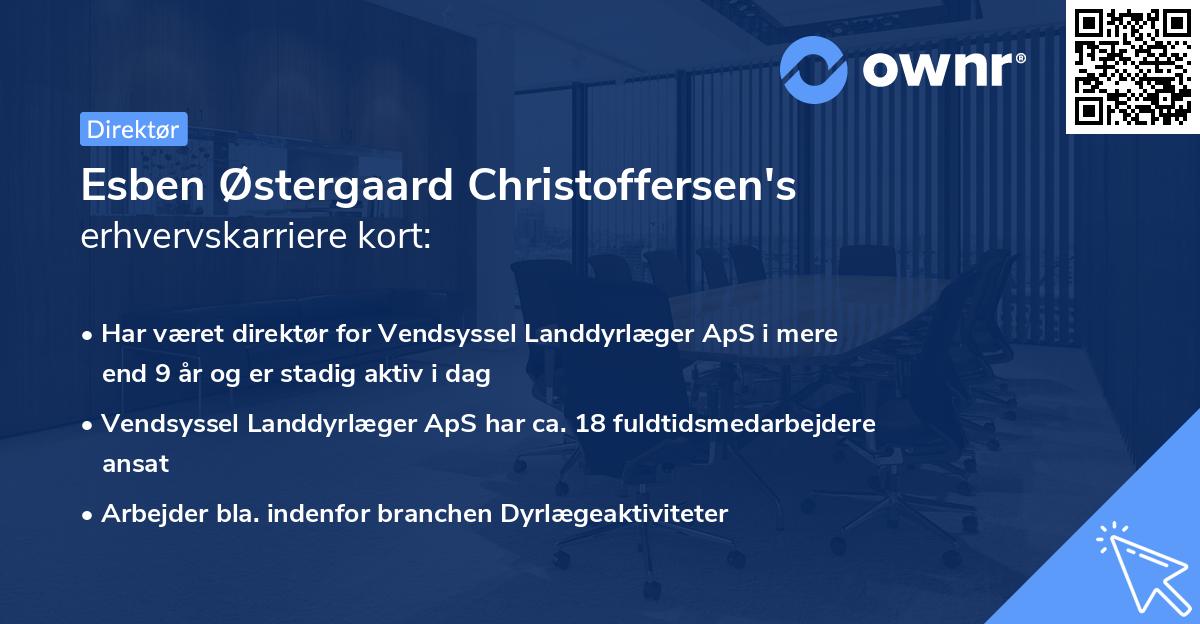 Esben Østergaard Christoffersen's erhvervskarriere kort