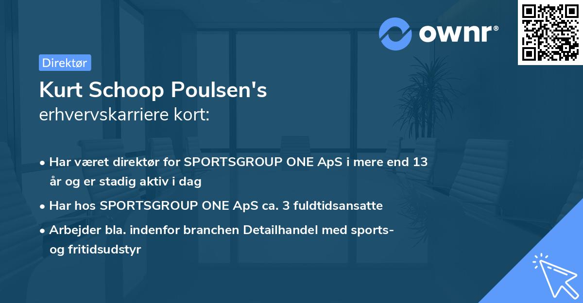 Kurt Schoop Poulsen's erhvervskarriere kort