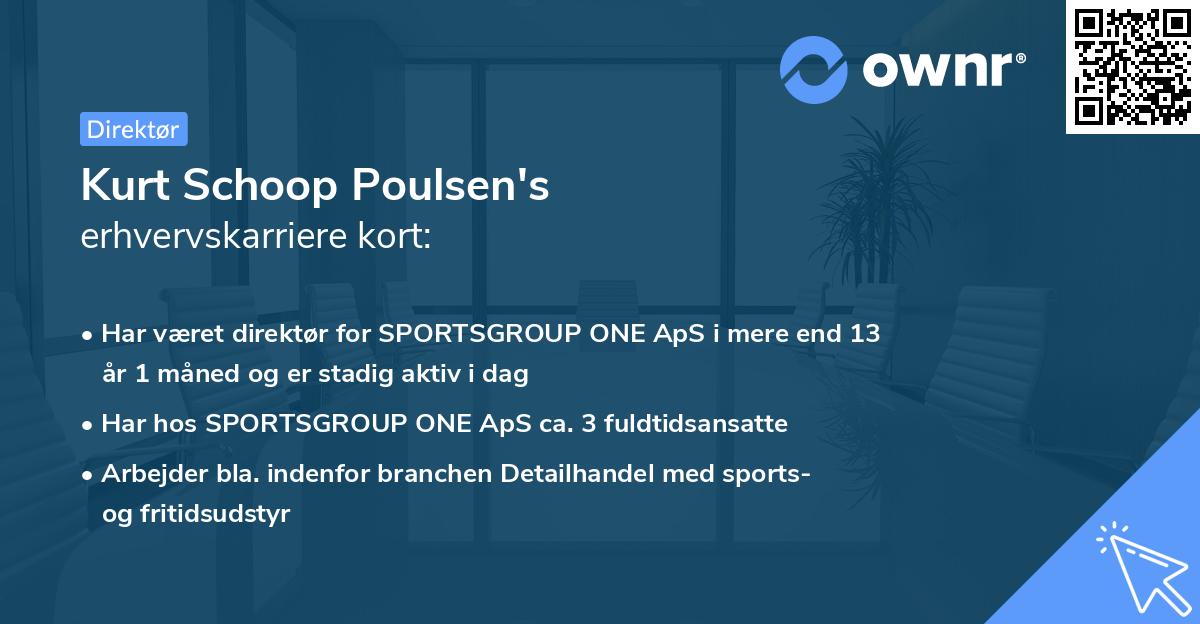 Kurt Schoop Poulsen's erhvervskarriere kort