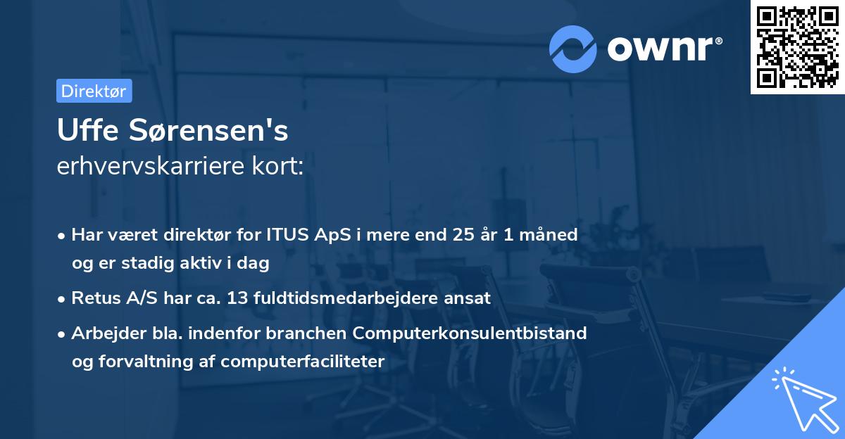 Uffe Sørensen's erhvervskarriere kort