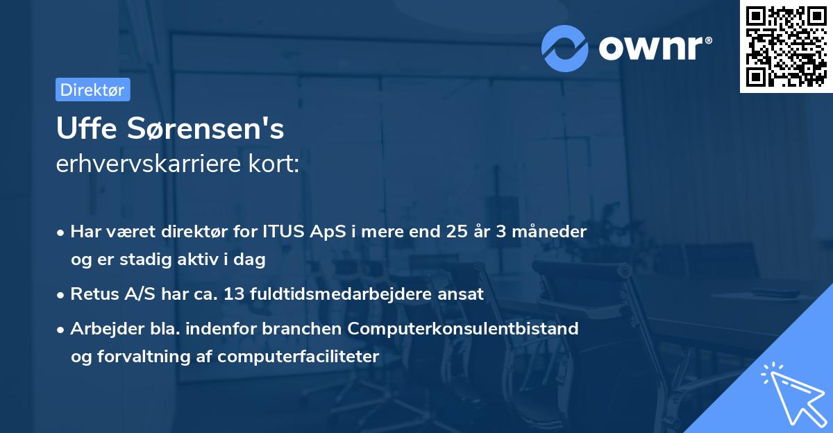 Uffe Sørensen's erhvervskarriere kort