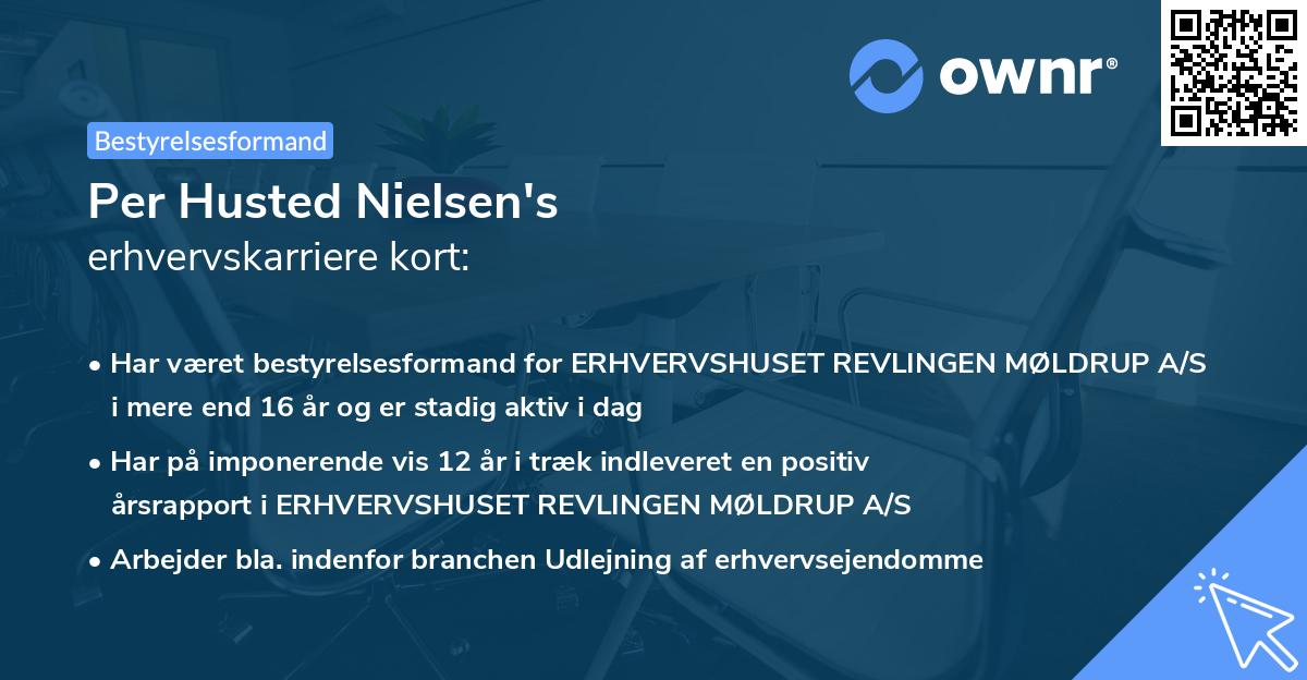 Per Husted Nielsen's erhvervskarriere kort
