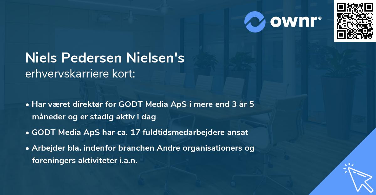 Niels Pedersen Nielsen's erhvervskarriere kort