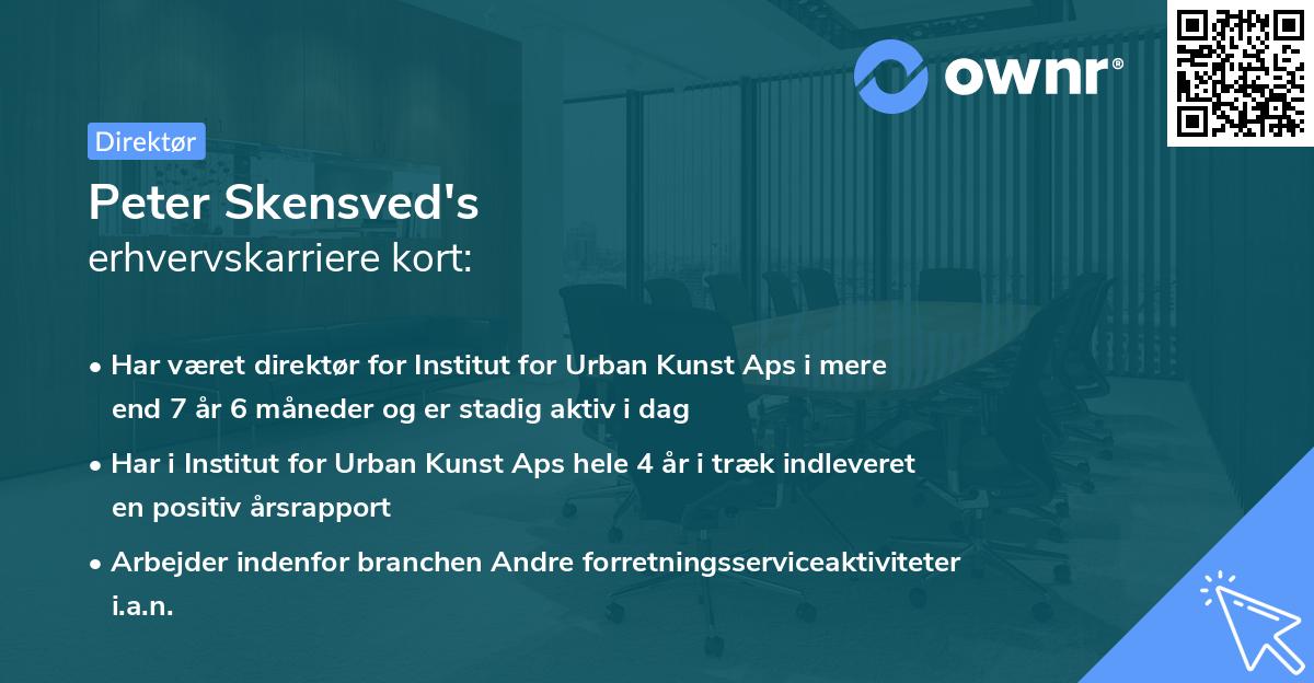 Peter Skensved's erhvervskarriere kort