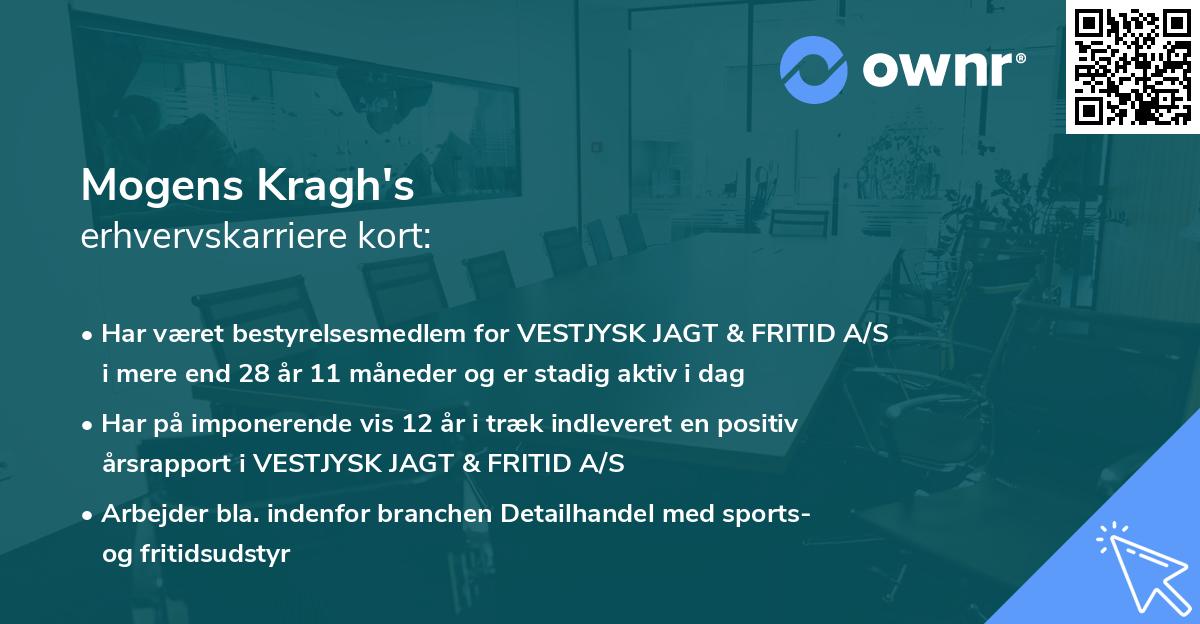 Mogens Kragh's erhvervskarriere kort