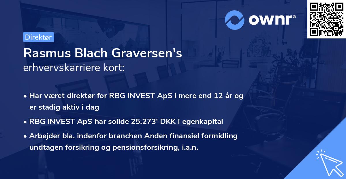 Rasmus Blach Graversen's erhvervskarriere kort