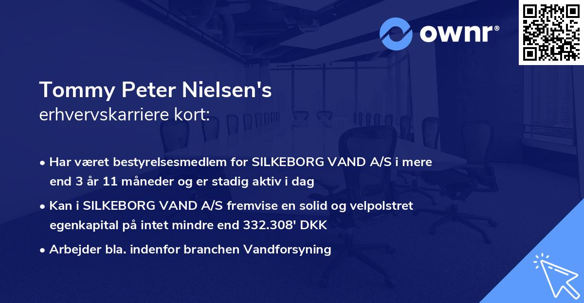 Tommy Peter Nielsen's erhvervskarriere kort