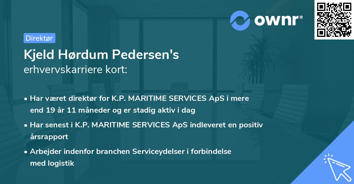 Kjeld Hørdum Pedersen's erhvervskarriere kort