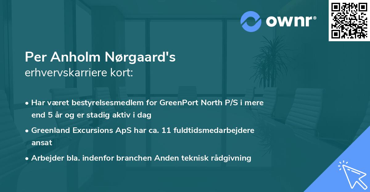 Per Anholm Nørgaard's erhvervskarriere kort