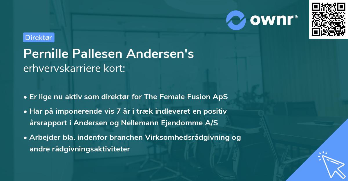 Pernille Pallesen Andersen's erhvervskarriere kort