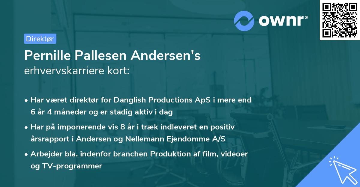 Pernille Pallesen Andersen's erhvervskarriere kort