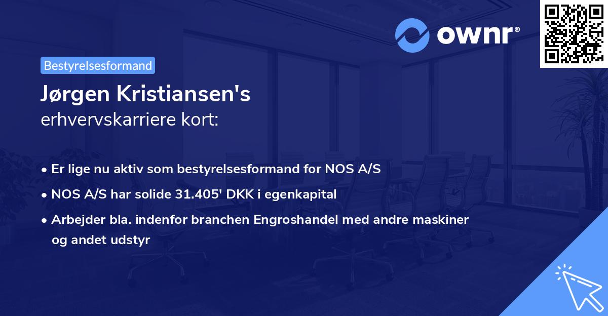 Jørgen Kristiansen's erhvervskarriere kort