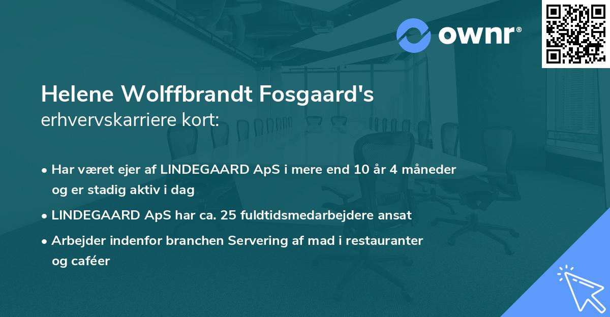 Helene Wolffbrandt Fosgaard's erhvervskarriere kort
