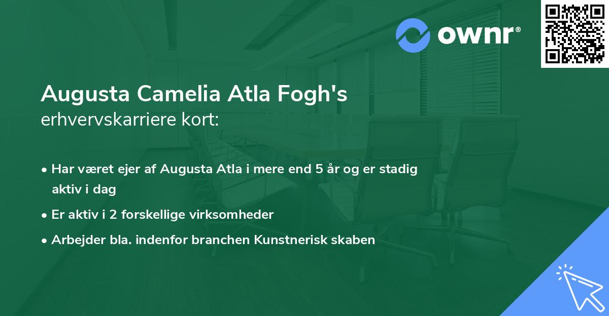 Augusta Camelia Atla Fogh's erhvervskarriere kort