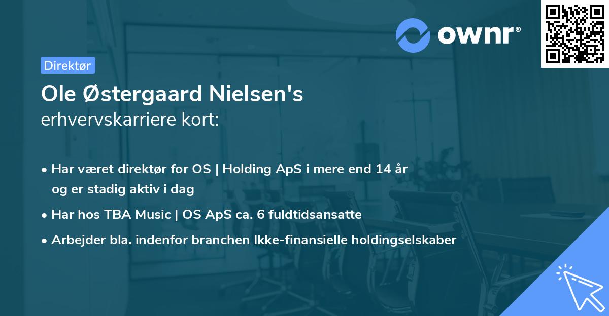 Ole Østergaard Nielsen's erhvervskarriere kort