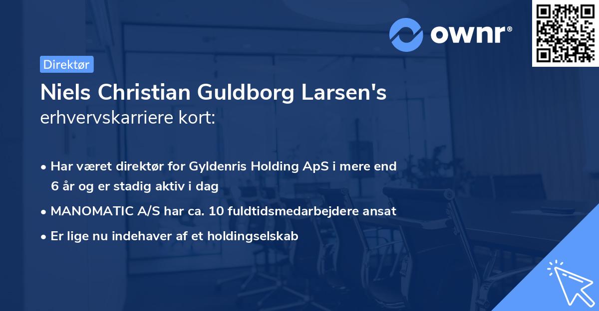 Niels Christian Guldborg Larsen's erhvervskarriere kort