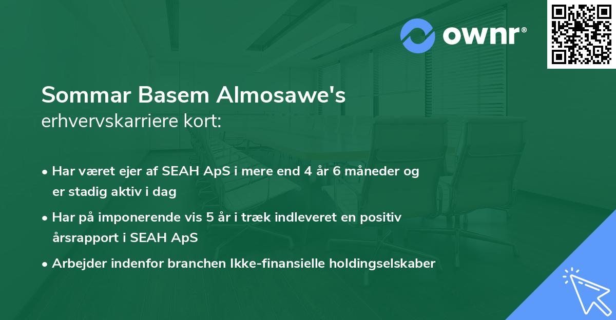 Sommar Basem Almosawe's erhvervskarriere kort