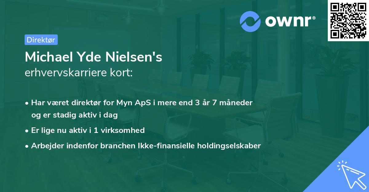 Michael Yde Nielsen's erhvervskarriere kort