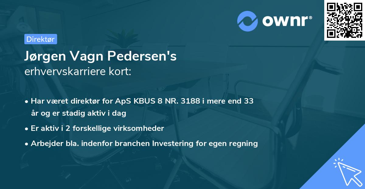 Jørgen Vagn Pedersen's erhvervskarriere kort