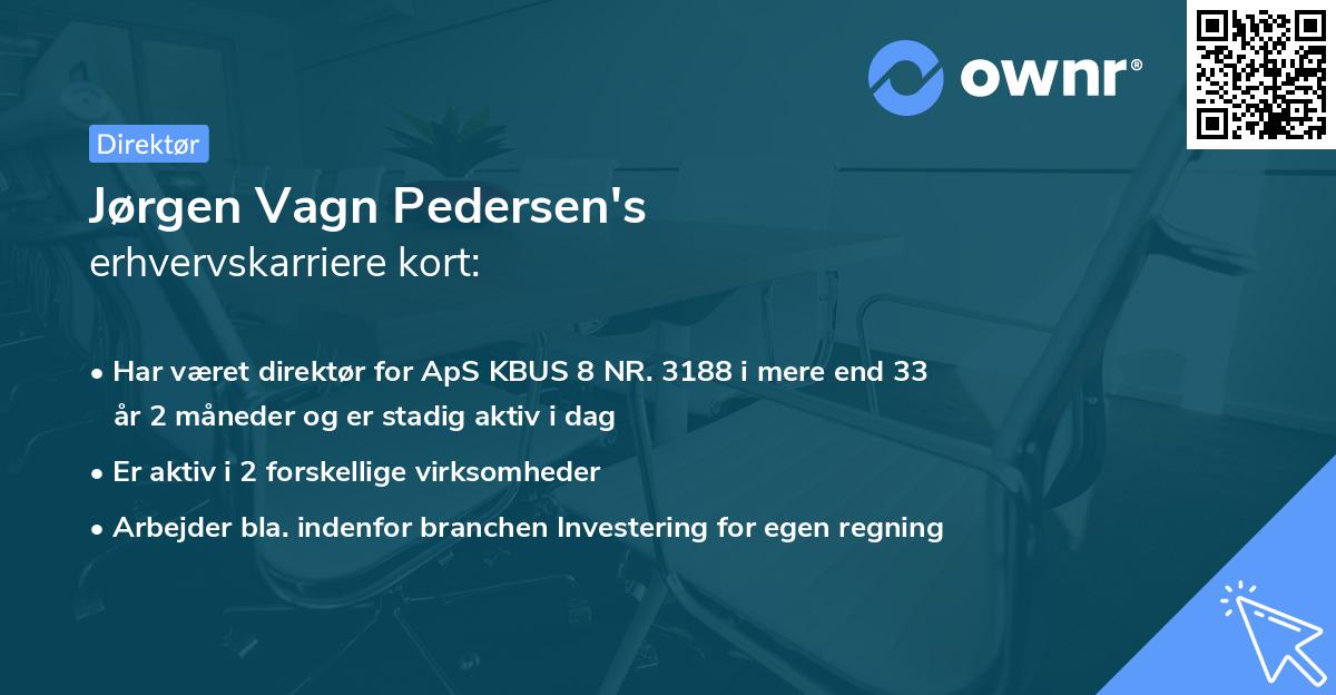 Jørgen Vagn Pedersen's erhvervskarriere kort