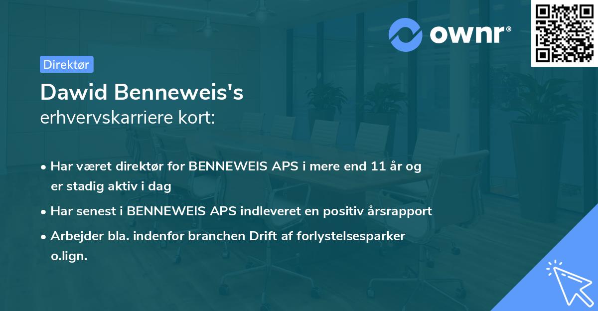 Dawid Benneweis's erhvervskarriere kort