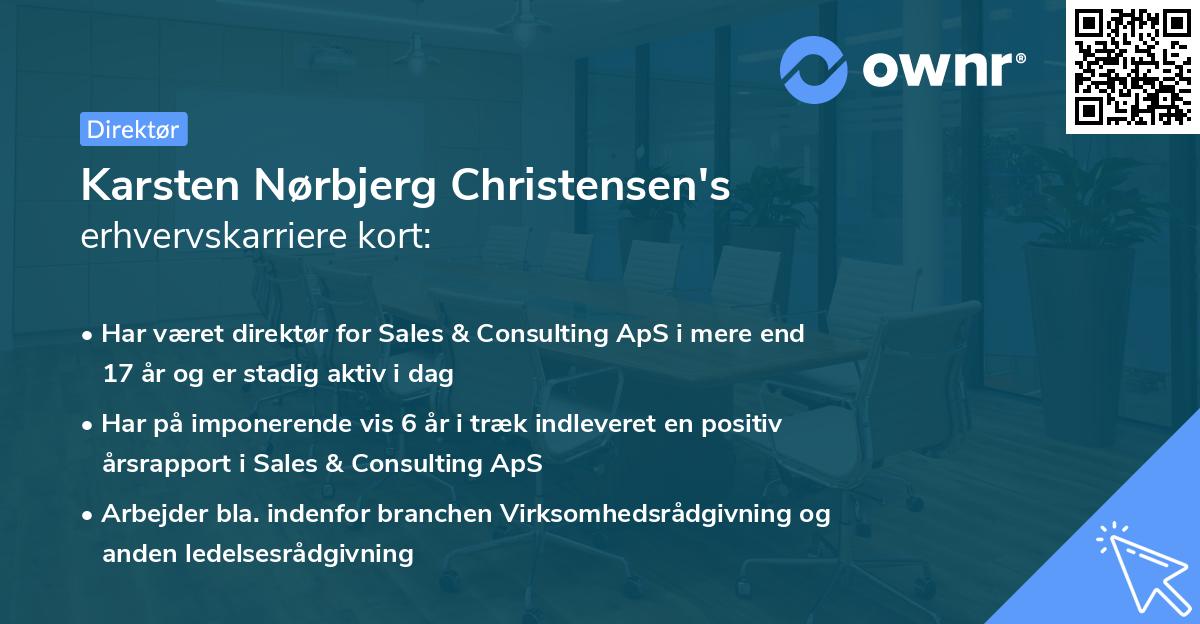 Karsten Nørbjerg Christensen's erhvervskarriere kort
