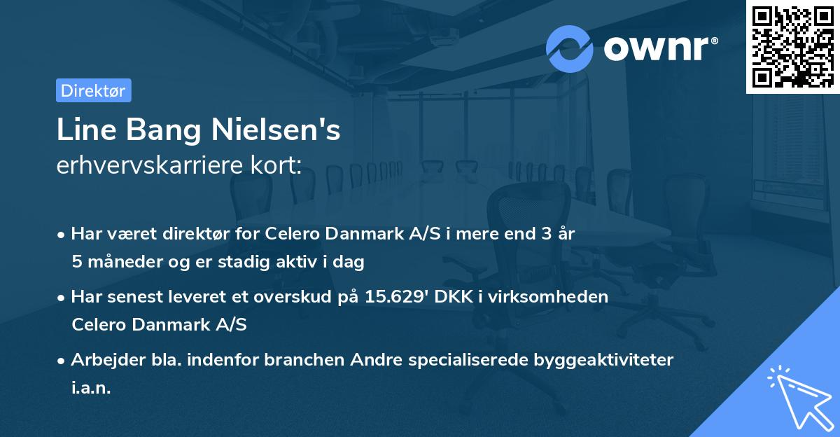 Line Bang Nielsen's erhvervskarriere kort