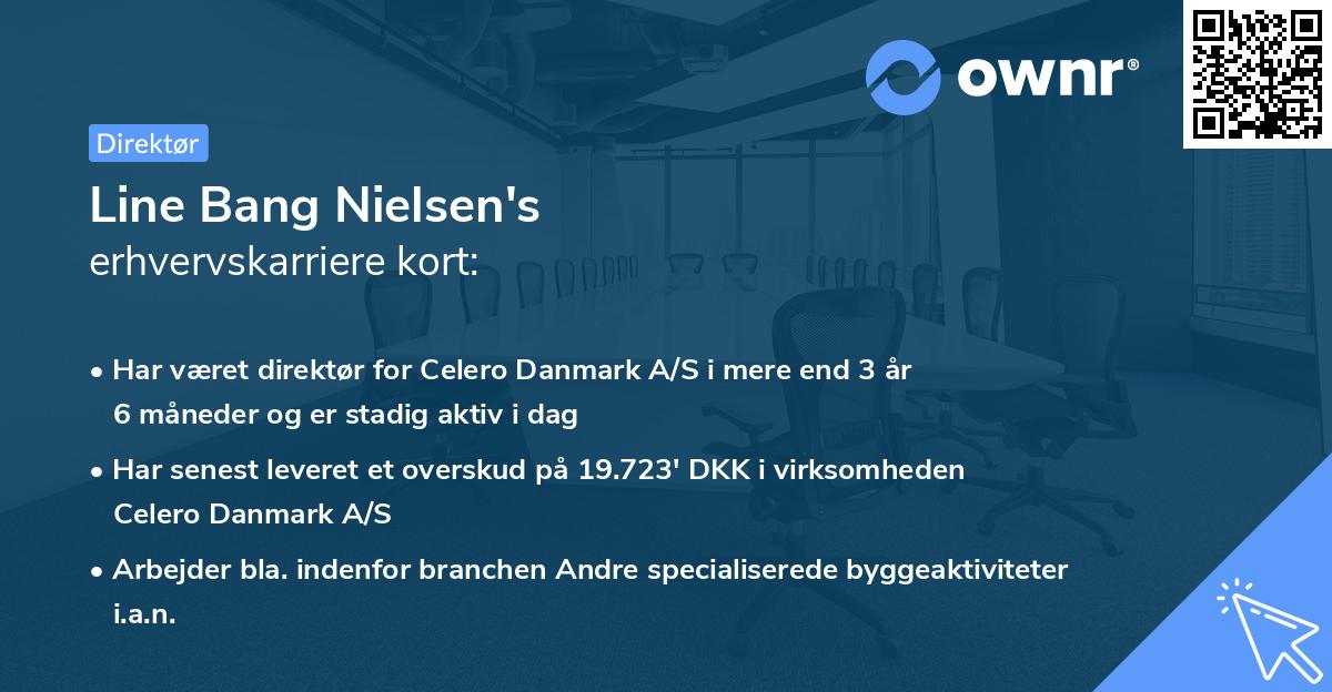 Line Bang Nielsen's erhvervskarriere kort