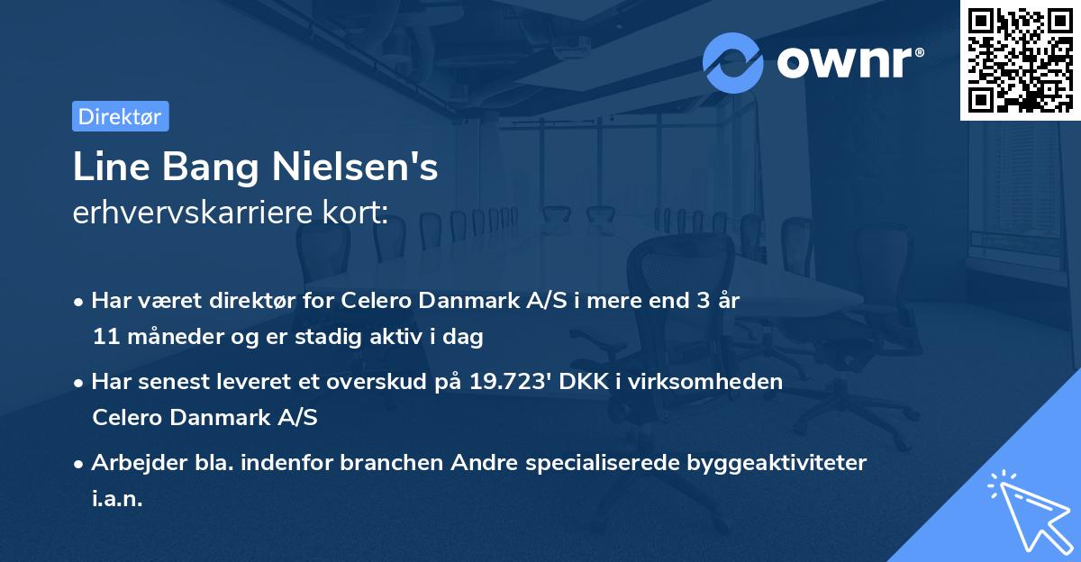 Line Bang Nielsen's erhvervskarriere kort