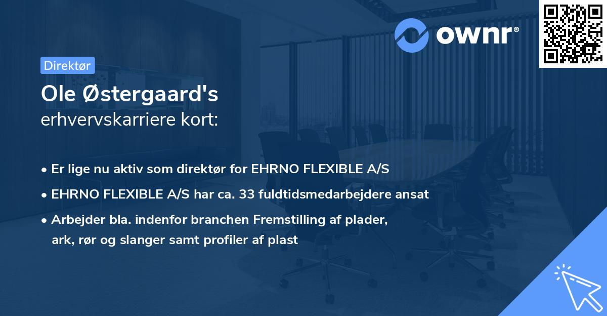Ole Østergaard's erhvervskarriere kort