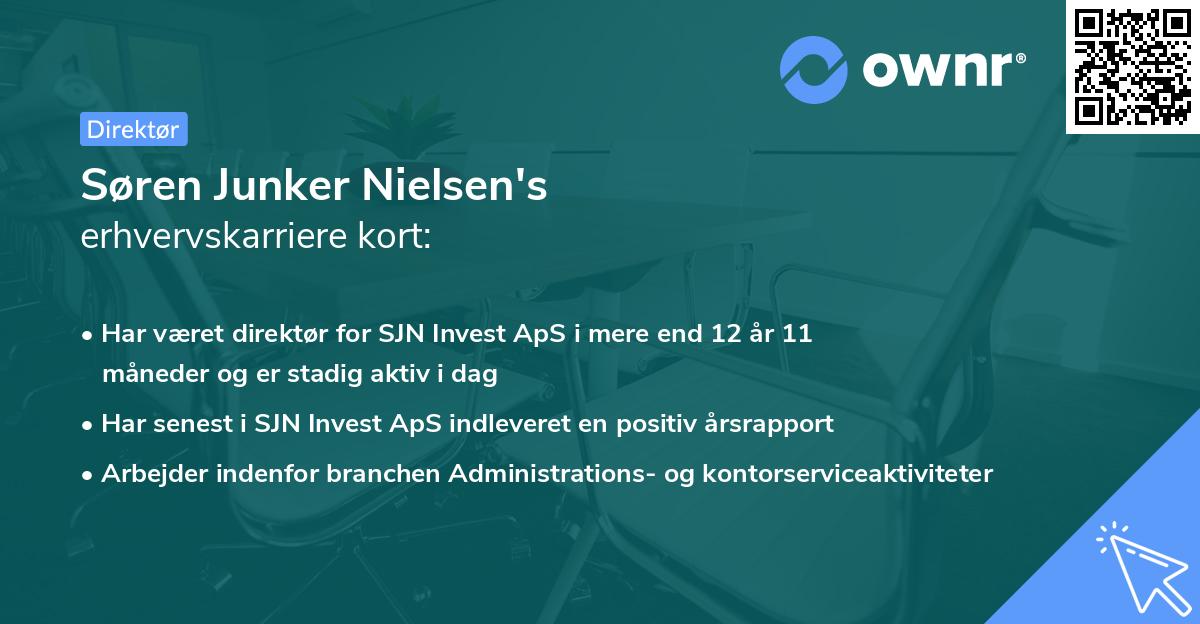 Søren Junker Nielsen's erhvervskarriere kort