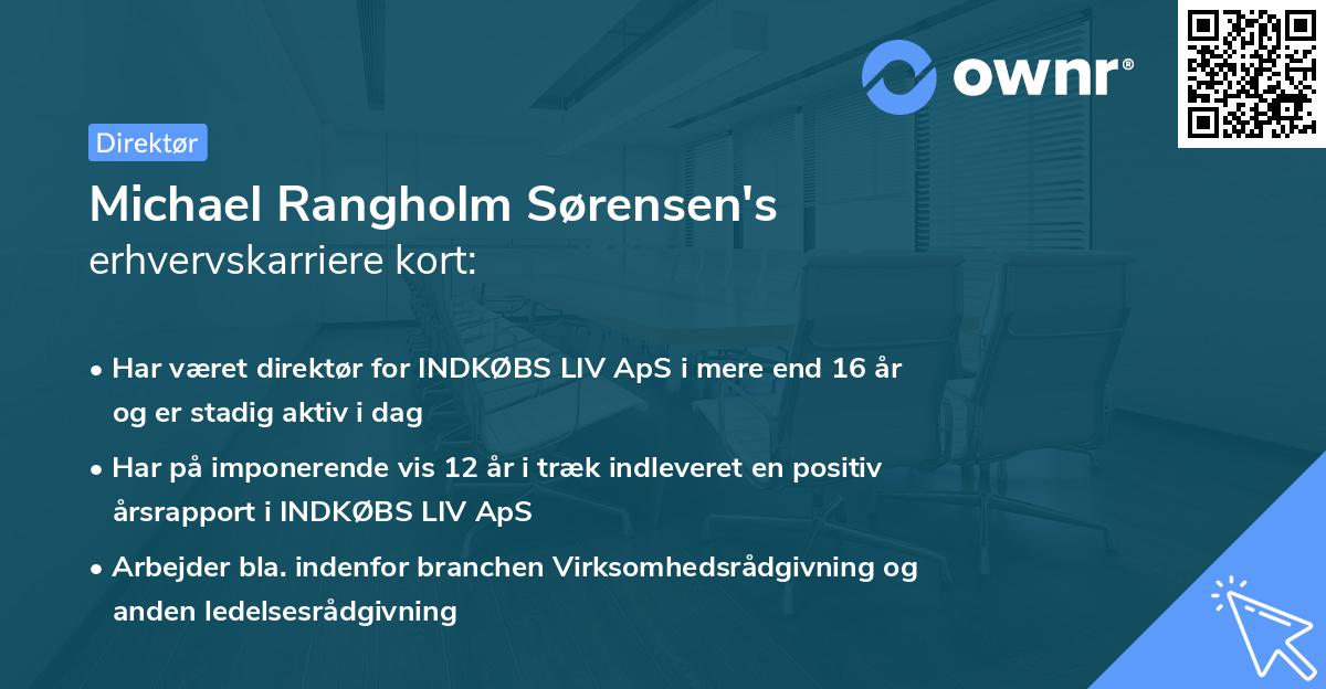 Michael Rangholm Sørensen's erhvervskarriere kort
