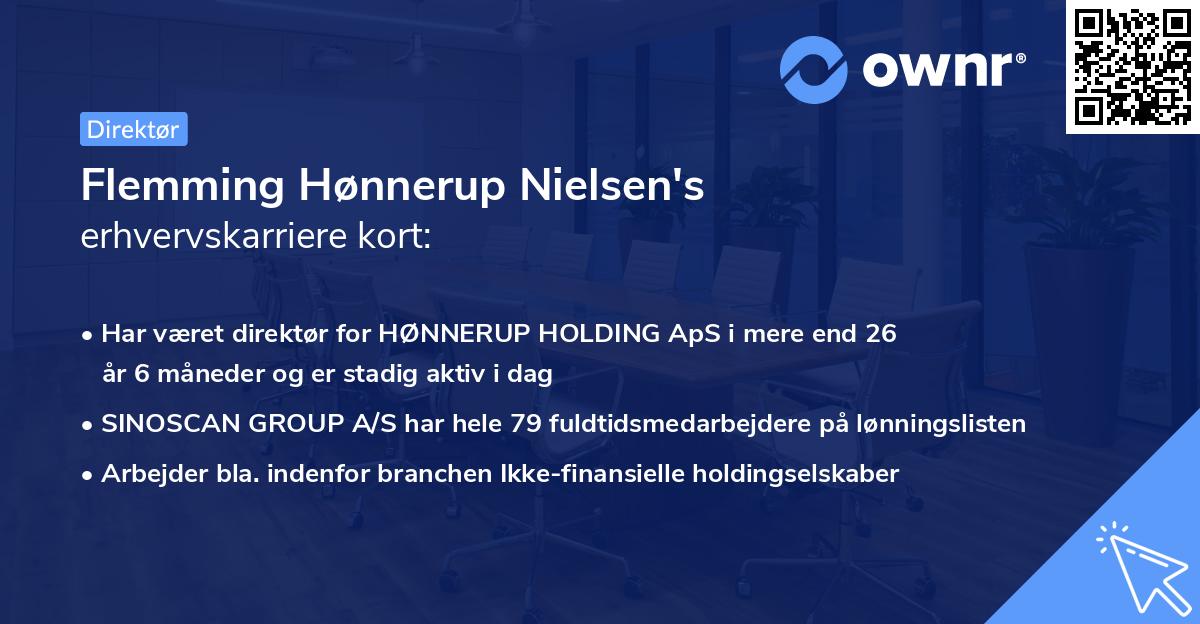 Flemming Hønnerup Nielsen's erhvervskarriere kort