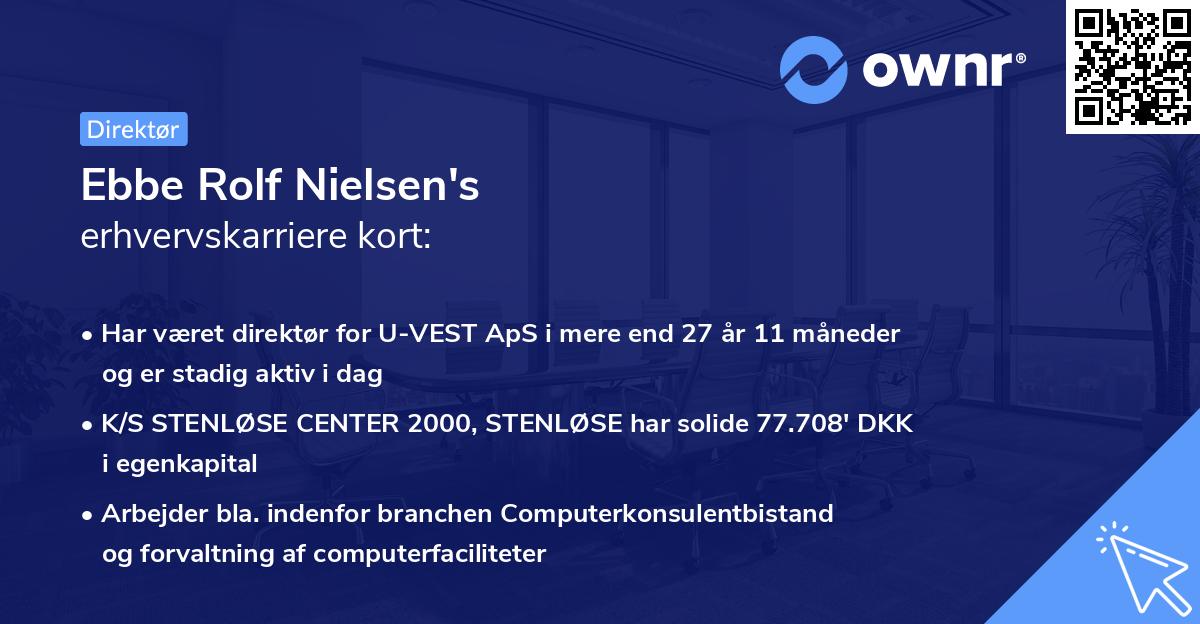 Ebbe Rolf Nielsen's erhvervskarriere kort