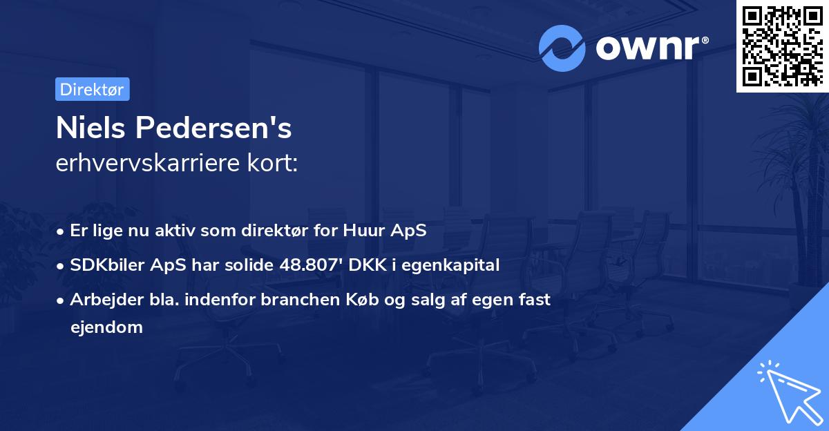 Niels Pedersen's erhvervskarriere kort