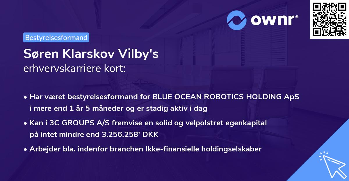 Søren Klarskov Vilby's erhvervskarriere kort