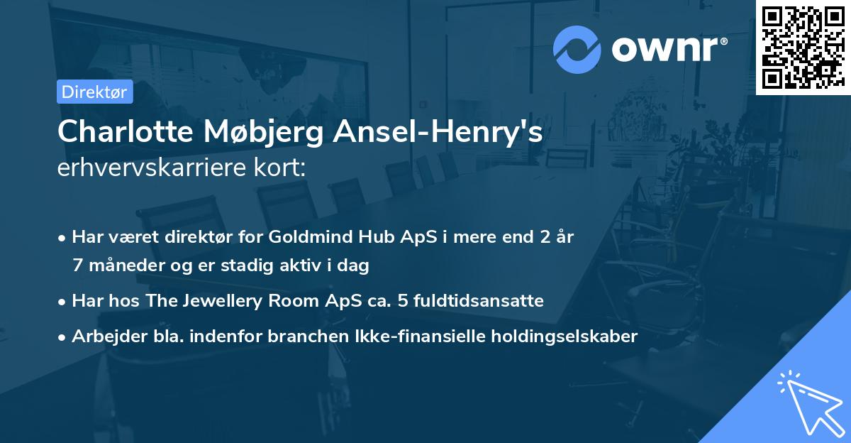 Charlotte Møbjerg Ansel-Henry's erhvervskarriere kort
