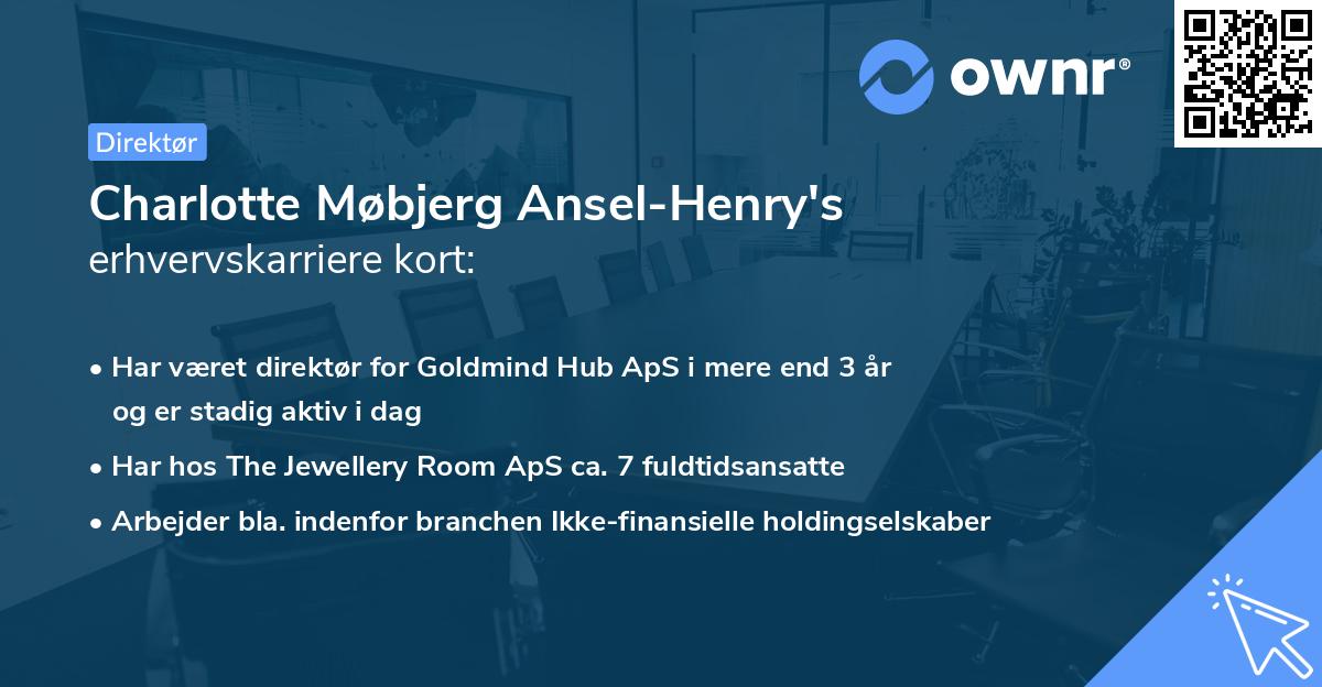 Charlotte Møbjerg Ansel-Henry's erhvervskarriere kort