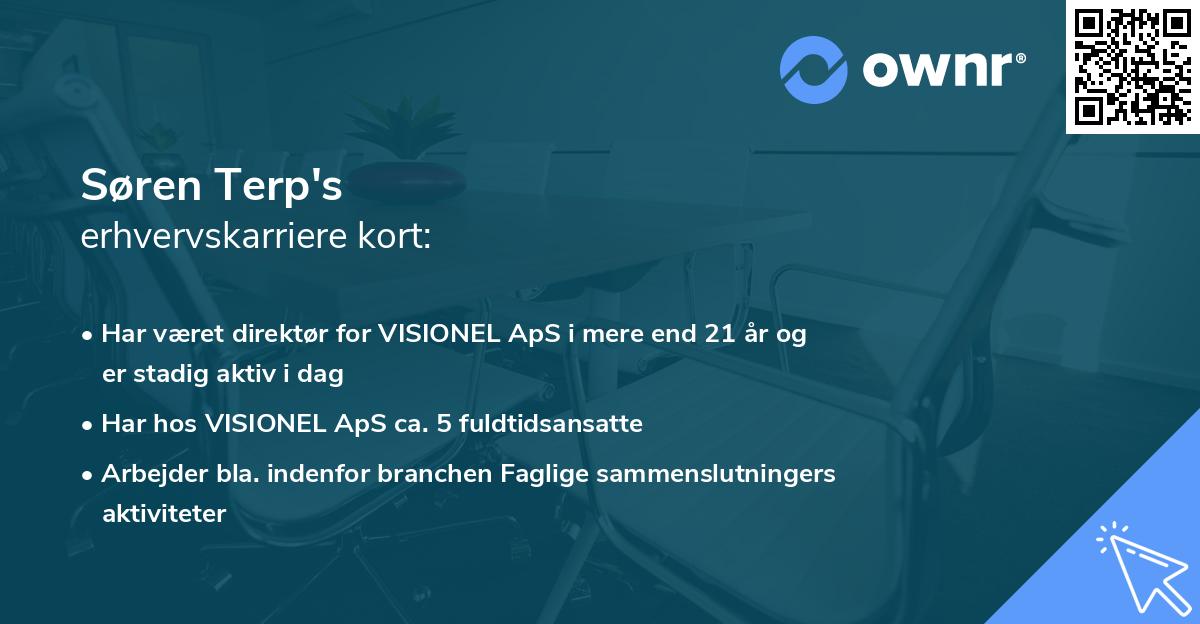 Søren Terp's erhvervskarriere kort