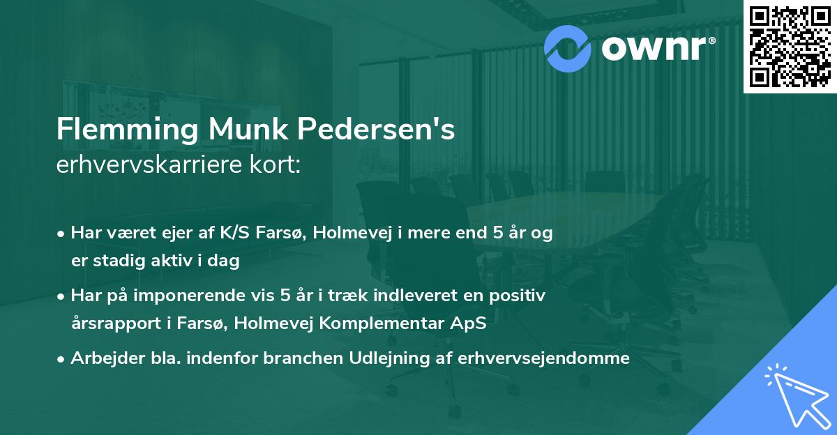 Flemming Munk Pedersen's erhvervskarriere kort