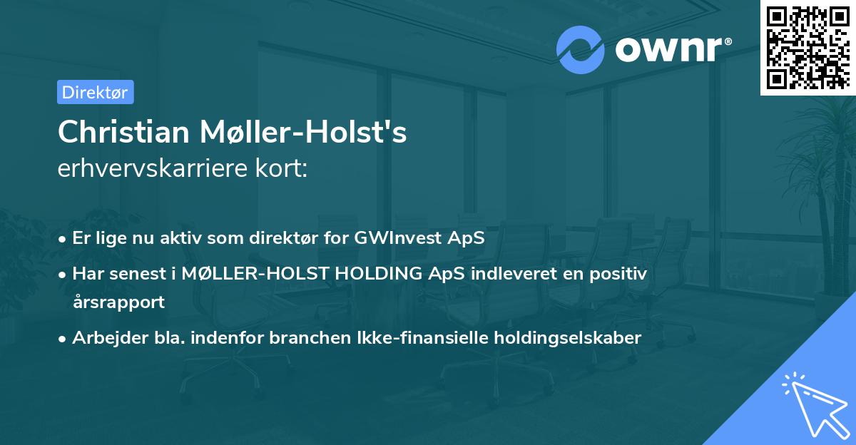 Christian Møller-Holst's erhvervskarriere kort