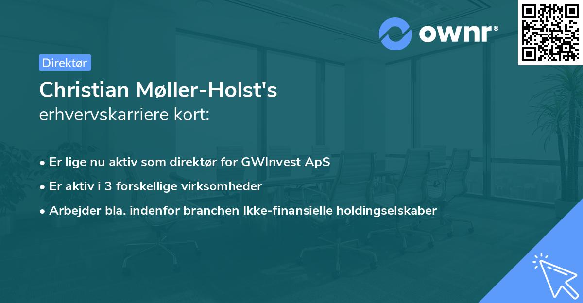 Christian Møller-Holst's erhvervskarriere kort