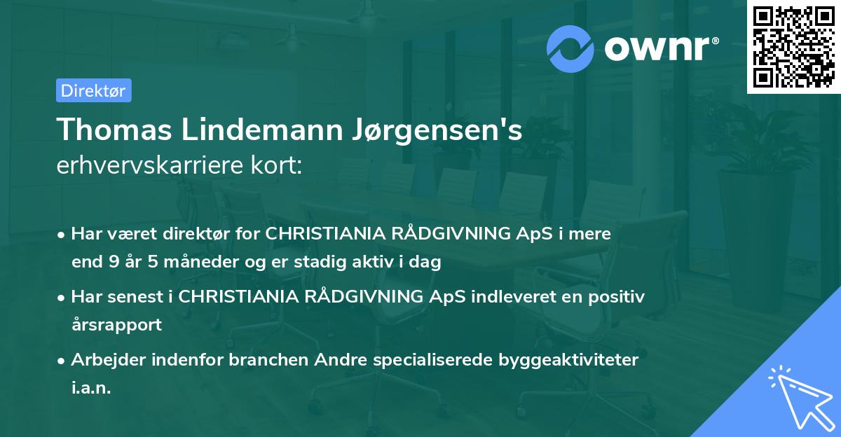 Thomas Lindemann Jørgensen's erhvervskarriere kort