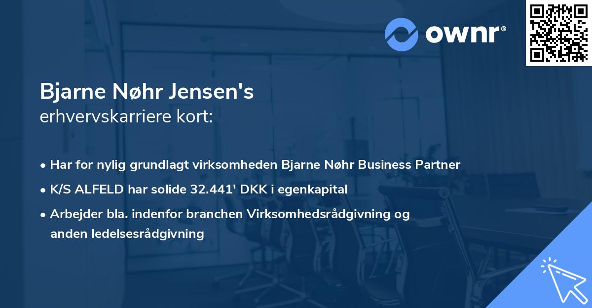 Bjarne Nøhr Jensen's erhvervskarriere kort