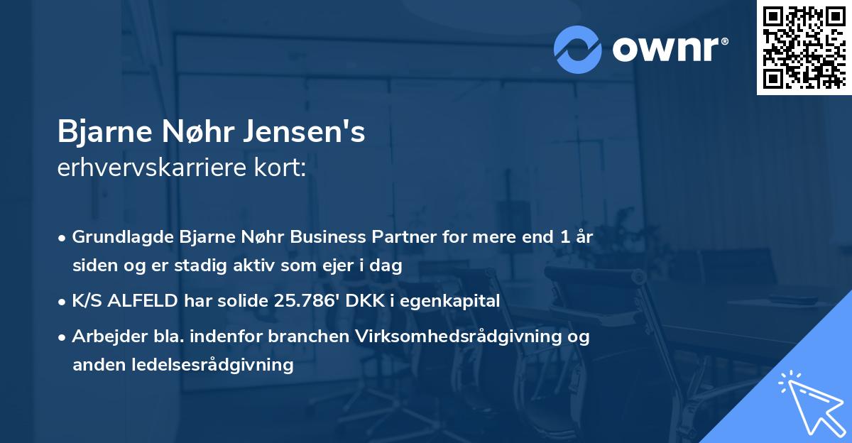 Bjarne Nøhr Jensen's erhvervskarriere kort