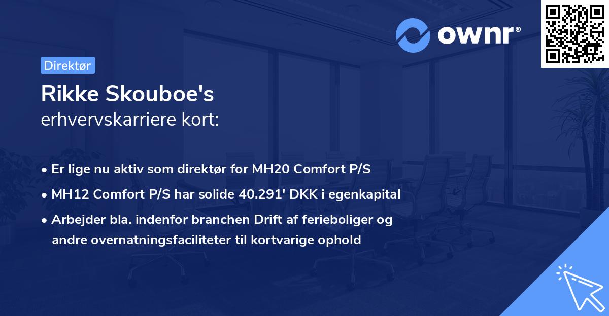 Rikke Skouboe's erhvervskarriere kort